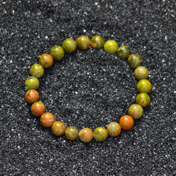 Unakite-Stress Soothing and Emotional Healing Bracelet