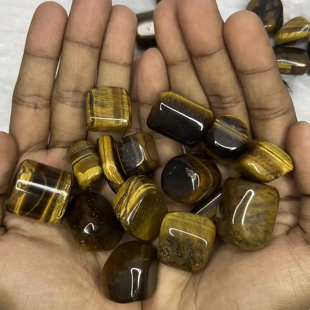 Tiger Eye Tumble Stones